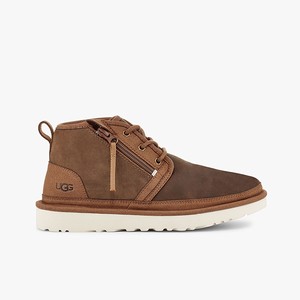 Ugg Neumel Zip Men Classic Boots Brown (4985HJTXO)